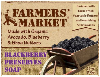 Farmer's Market Natural Bar Soap Blackberry Preserves - 5.5 oz