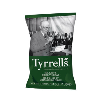 Tyrrells Potato Chips - Sea Salt and Cider Vinegar - Case of 12 - 5.3 oz. Tyrrells Potato Chips - Sea Salt and Cider Vinegar - Case of 12 - 5.3 oz.