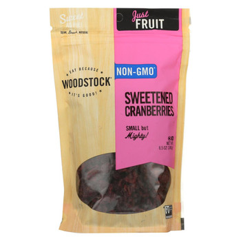 Woodstock Sweetened Cranberries - Case of 8 - 8.5 OZ