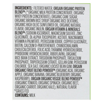 Orgain Organic Nutrition Shake - Vanilla Bean - 11 fl oz - Case of 12