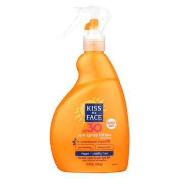 Kiss My Face Sun Spray Lotion SPF 30 Value Size - 14 fl oz