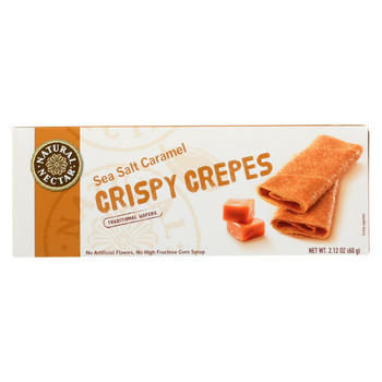 Natural Nectar Crispy Crepes Sea Salt Caramel - Crispy - Case of 9 - 2.1 oz. Natural Nectar Crispy Crepes Sea Salt Caramel - Crispy - Case of 9 - 2.1 oz.