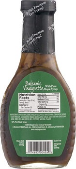 Maple Grove Farms - Salad Dressing - Maple Balsamic - Case of 12 - 8 Fl oz.