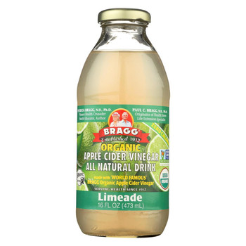 Bragg - Apple Cider Vinegar Drink - Organic - Limeade - 16 oz - case of 12 Bragg - Apple Cider Vinegar Drink - Organic - Limeade - 16 oz - case of 12