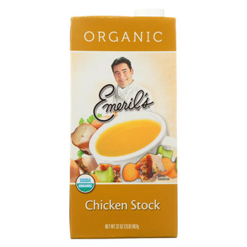 Emeril Organic Chicken Stock - Case of 6 - 32 Fl oz. Emeril Organic Chicken Stock - Case of 6 - 32 Fl oz.