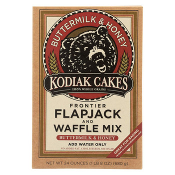 Kodiak Cakes Flapjack and Waffle Mix - Buttermilk and Honey - Case of 6 - 24 oz. Kodiak Cakes Flapjack and Waffle Mix - Buttermilk and Honey - Case of 6 - 24 oz.