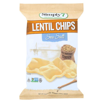 Simply 7 Lentil Chips - Sea Salt - Case of 12 - 4 oz. Simply 7 Lentil Chips - Sea Salt - Case of 12 - 4 oz.