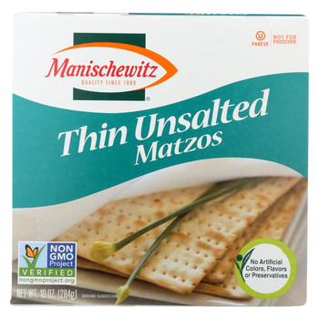 Manischewitz - Thin Tea Matzo - Case of 12 - 10 oz.