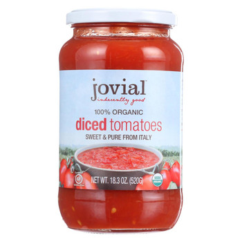 Jovial - Tomatoes Og1 Diced - CS of 6-18.3 OZ