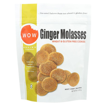 Wow Baking Ginger Molasses Cookie - Case of 12 - 8 oz.