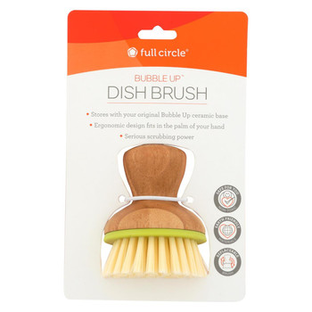 Full Circle Home Replacement Brush - Bubble Up Green - 6 ct