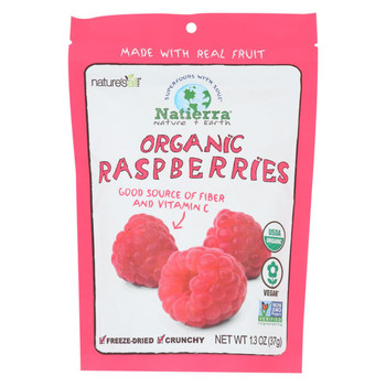 Natierra Freeze Dried - Raspberries - Case of 12 - 1.3 oz. Natierra Freeze Dried - Raspberries - Case of 12 - 1.3 oz.
