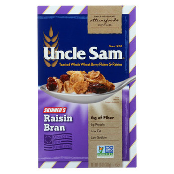 Uncle Sam Cereal Cereal - Skinners Raisin Bran - 13 oz - case of 12 Uncle Sam Cereal Cereal - Skinners Raisin Bran - 13 oz - case of 12