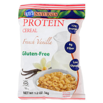 Kay's Naturals Protein Cereal French Vanilla - 1.2 oz - Case of 6 Kay's Naturals Protein Cereal French Vanilla - 1.2 oz - Case of 6