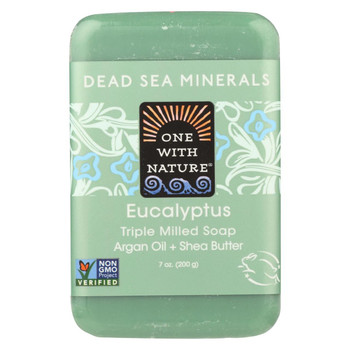 One With Nature Triple Milled Soap Bar - Eucalyptus - 7 oz One With Nature Triple Milled Soap Bar - Eucalyptus - 7 oz