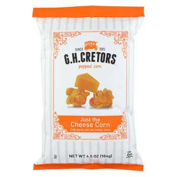 G.H. Cretors Just The Cheese Corn - Cheese Corn - Case of 12 - 6.5 oz. G.H. Cretors Just The Cheese Corn - Cheese Corn - Case of 12 - 6.5 oz.