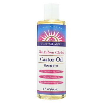 Heritage Products Castor Oil Hexane Free - 8 fl oz