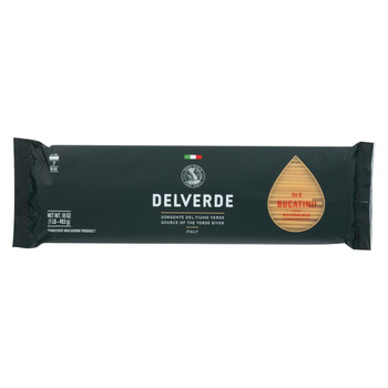 Delverde - Bucatini Pasta - Case of 12 - 1 lb.