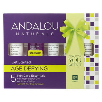 Andalou Naturals Get Started Age Defying - 5 Piece Kit Andalou Naturals Get Started Age Defying - 5 Piece Kit