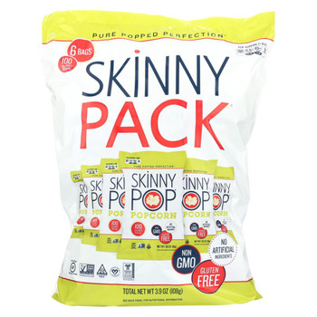 Skinnypop Popcorn 100 Calorie Popcorn Bags - Case of 10 - 0.65 oz.