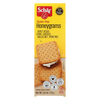 Schar Table Crackers - Honeygrams - Case of 12 - 5.6 oz.
