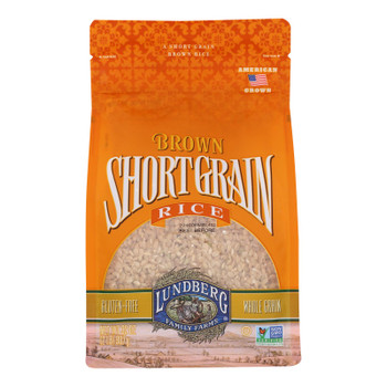 Lundberg Family Farms Organic Short Grain Brown Rice - Case of 6 - 2 lb.