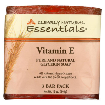 Clearly Natural Bar Soap - Vitamin E - 3 Pack - 4 oz