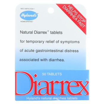Hylands Homeopathic Diarrex Tablets - 50 Tablets Hylands Homeopathic Diarrex Tablets - 50 Tablets
