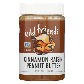 Wild Friends Peanut Butter - Cinnamon Raisin - Case of 6 - 16 oz. Wild Friends Peanut Butter - Cinnamon Raisin - Case of 6 - 16 oz.