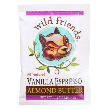 Wild Friends Almond Butter - Vanilla Espresso - Single Serve Packets - 1.15 oz - case of 10