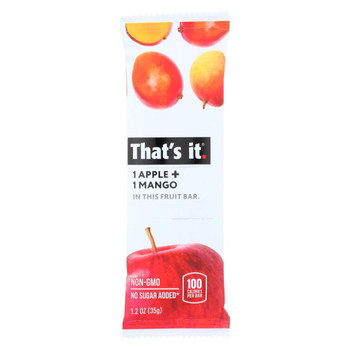 That's It Fruit Bar - Apple and Mango - Case of 12 - 1.2 oz That's It Fruit Bar - Apple and Mango - Case of 12 - 1.2 oz