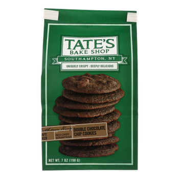 Tate's Bake Shop Double Chocolate Chip Cookies - Case of 12 - 7 oz. Tate's Bake Shop Double Chocolate Chip Cookies - Case of 12 - 7 oz.