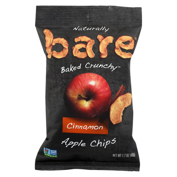 Bare Fruit Bare Fruit Cinn Apple Chips - Case of 10 - 48 Gram Bare Fruit Bare Fruit Cinn Apple Chips - Case of 10 - 48 Gram