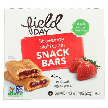 Field Day - Cereal Bar Og3 Straw Flld - CS of 6-6/1.3 OZ