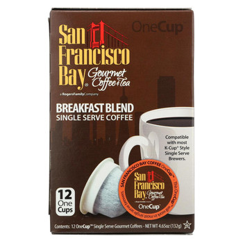 San Francisco Bay Coffee OneCup - Breakfast Blend - Case of 6 - 4.65 oz.