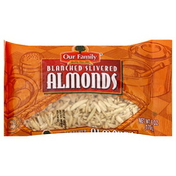 House of Bazzini Almonds - Silver, Blenched - Case of 12 - 8 oz.