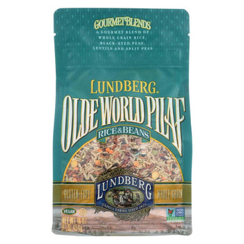 Lundberg Family Farms Olde World Pilaf Rice and Beans - Case of 6 - 16 oz.