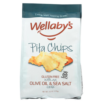 Wellaby's Pita Chips - Italian Herb - Case of 6 - 4.2 oz.