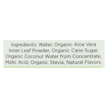 Aloe Gloe Coconut Organic Aloe Water - Case of 12 - 15.2 fl oz.