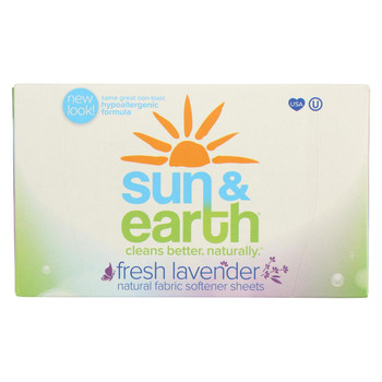 Sun and Earth Fabric Sheets - Lavender - Case of 6 - 80 count Sun and Earth Fabric Sheets - Lavender - Case of 6 - 80 count