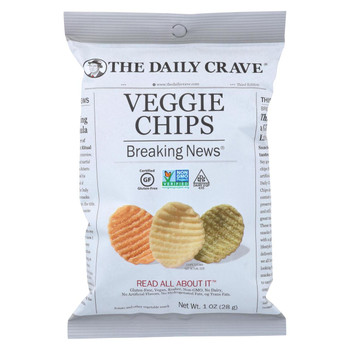 The Daily Crave Veggie Chips - Case of 24 - 1 oz.