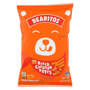 Bearitos Puffs - Aged Cheddar - Case of 12 - 4 oz. Bearitos Puffs - Aged Cheddar - Case of 12 - 4 oz.