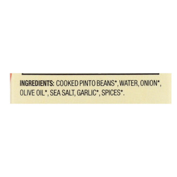 Pacific Natural Foods Refried Pinto Beans - Vegetarian - Case of 12 - 13.6 oz.
