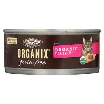 Castor and Pollux Organic Cat Food - Turkey Pate - Case of 24 - 5.5 oz. Castor and Pollux Organic Cat Food - Turkey Pate - Case of 24 - 5.5 oz.