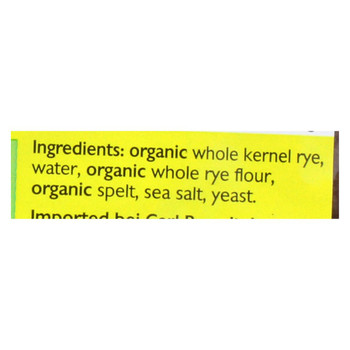 Mestemacher Bread Natural Rye and Spelt Bread - Whole Grain Bread with Unripe Spelt Grains - Case of 12 - 17.6 oz.