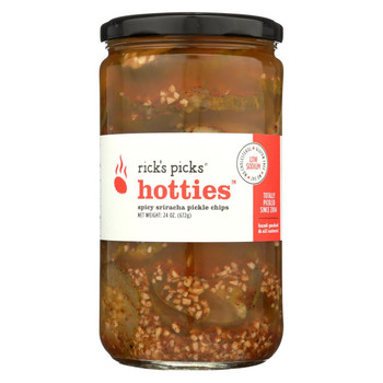 Rick's Picks Hotties Pickles - Case of 6 - 24 oz.