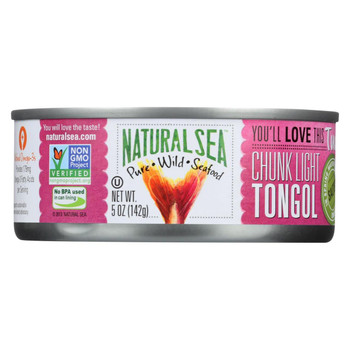 Natural Sea Wild Tongol Tuna, Salted, Chunk Light - Case of 12 - 5 OZ