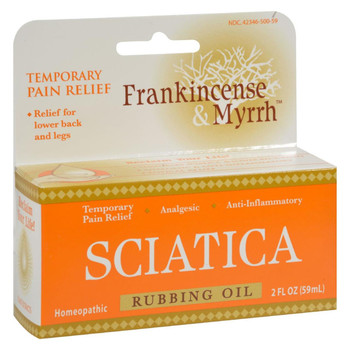 Frankincense and Myrrh Sciatic Rubbing Oil - 2 fl oz Frankincense and Myrrh Sciatic Rubbing Oil - 2 fl oz