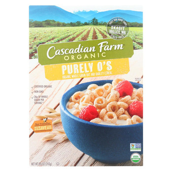 Cascadian Farm Cereal - Organic - Purely Os - 8.6 oz - case of 12