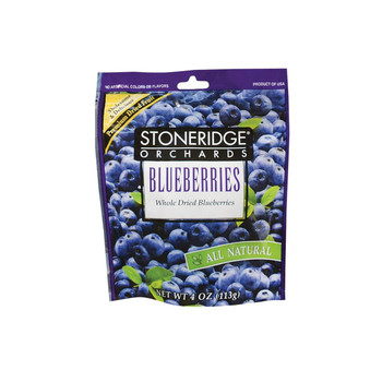 Stoneridge Orchards Whole Dried - Blueberries - Case of 6 - 4 oz. Stoneridge Orchards Whole Dried - Blueberries - Case of 6 - 4 oz.